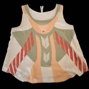 Gentlefawn XS Geometric Patterned Tank Top (21in P2P)